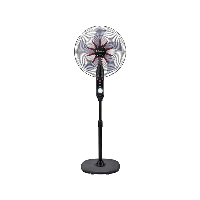 Maxi 18-inch rechargeable black stand fan